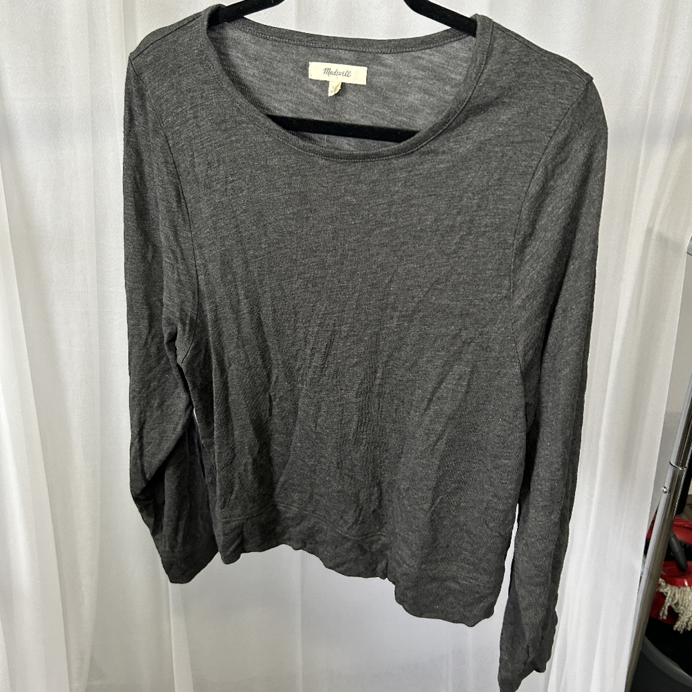 Madewell Highpoint Dolman Sleeve T-Shirt, Size X-Large - Grey